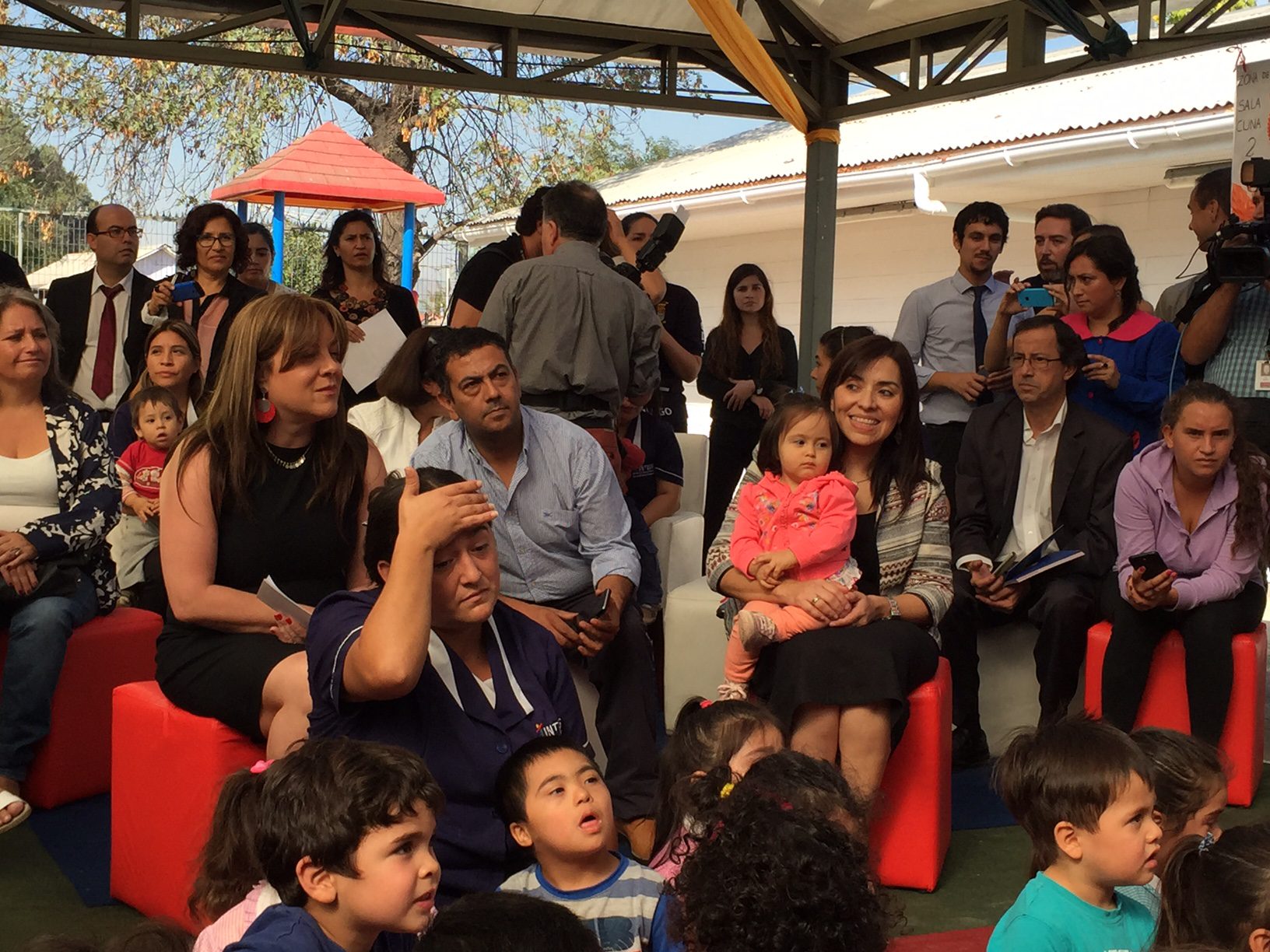 Inicio del año preescolar en nueva sala cuna El Refugio donde participó la Presidenta Michelle Bachelet.